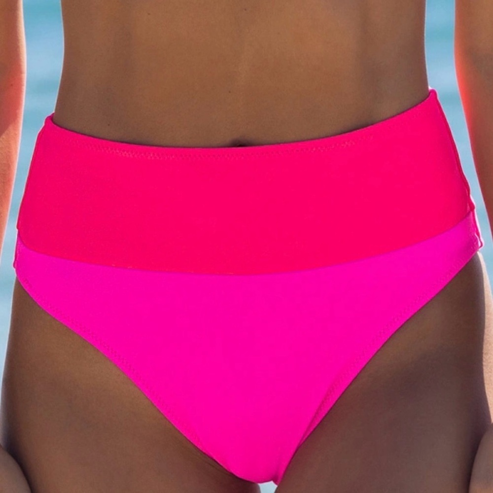 **NWT** Popvil High-Waist Colorblock Bikini Bottom